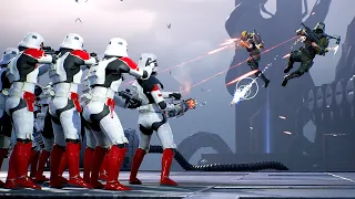 Shock Troopers vs Bounty Hunters - STAR WARS JEDI FALLEN ORDER NPC Wars