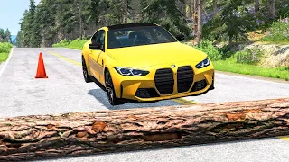 Cars vs Fallen Tree #1 – BeamNG Drive | CrashBoomPunk