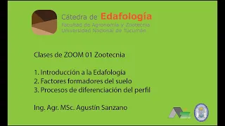 01 Zootecnia - Clase de Introducción a la Edafología
