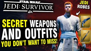 Star Wars Jedi Survivor - Secret Weapons and Outfits You Don't Want To Miss!