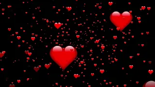Red Heart Shapes Particles Background Featuring Valentine’s Day  (Free)
