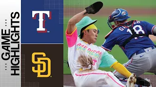 Rangers vs. Padres Game Highlights (7/28/23) | MLB Highlights