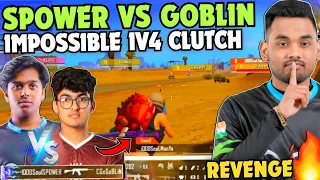 iQOOSouL MANYA Impossible 1v5 Clutch 😳 SPOWER vs GOBLIN 🔥 Team SouL 🚀 @raesports14