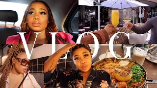 VLOG | Girls' night in, braiding, flying back home, cocktail & lunch dates | SOUTH AFRICAN YOUTUBER