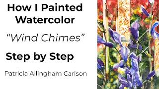 How I Painted Watercolor Wind Chimes Step by Step