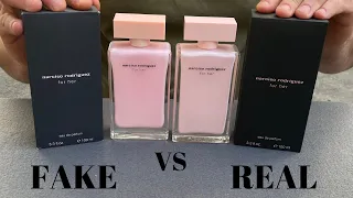 Fake vs Real Narciso Rodriguez For Her Perfume