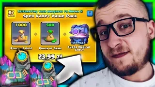 WBIJAMY 5 ARENE! OTWIERAMY MÓJ PIERWSZY CLAN CHEST+OFERTA Z SUPER MAGICAL CHESTEM! CLASH ROYALE