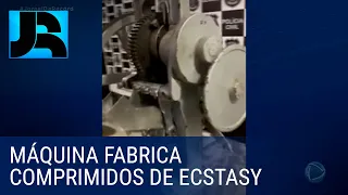 Polícia de Goiás apreende máquina que fabrica comprimidos de ecstasy