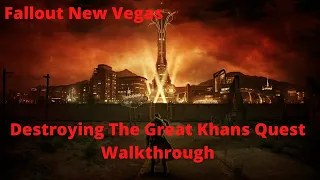 Fallout New Vegas Destroying The Great Khans Quest Walkthrough