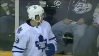 Joffrey Lupul Kicked in the Head By Nashville Fan!