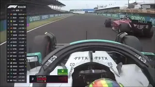 Lewis Hamilton overtake on Carlos Sainz Hungarian GP 2022