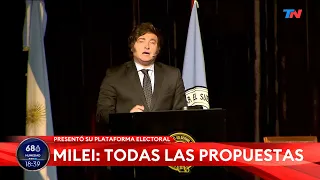 ¿QUÉ PROPONE JAVIER MILEI? I El líder de La Libertad Avanza presentó su plataforma electoral