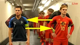 What If GRIEZMANN and HAZARD Swapped Teams ? - BELGIUM vs FRANCE - PES 2019 Experiment - Gameplay PC