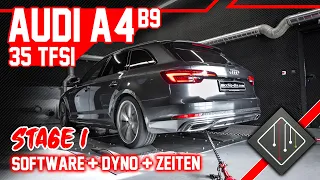 Audi A4 35 TFSI (2.0 Turbo) Stage 1 | Chiptuning - Dyno - 100-180 | mcchip-dkr