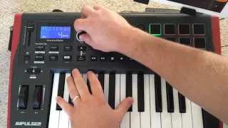 Novation Impulse 25 Demo with iPad