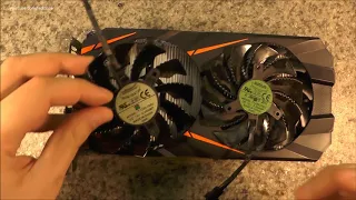 GTX 1060 GIGABYTE замена вентилей.