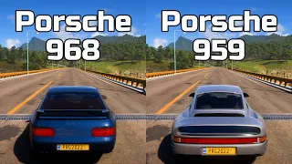 Forza Horizon 5: Porsche 968 Turbo S vs Porsche 959 - Drag Race