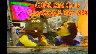 Saturday Morning Cartoon Commercials & Local Ads - CKNX MTN Kids Club May 1, 1994 Brandon, Manitoba