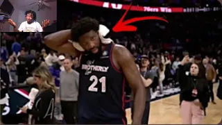 IS EMBIID THE PROBLEM OR THE OFFICIATING!!! Joel Embiid Caught Cheating! (REACTION!)