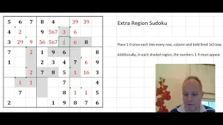 Extra regions of fun! Another sudoku variant