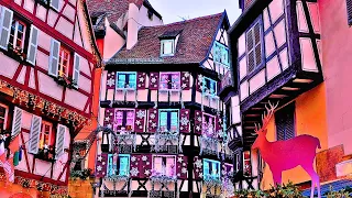 ✈️ Colmar Christmas Markets 🎄Walking Tour 4K 🎄The Best Christmas Markets in Europe