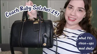 Coach Ruby Satchel 25 Bag Review - What Fits, Close-Ups & Mod Shots!