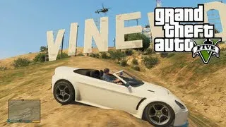 GTA 5: View from VINEWOOD SIGN - How To Find Vinewood (Hollywood) Sign (GTA V)