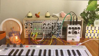 "warm poem" ~ Eurorack Mutable Instruments Rings, Plaits, Stages