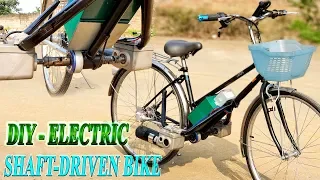 DIY Electric Shaft-Driven Bike Using Twin 500W Reducer Motor - Cardan Bike