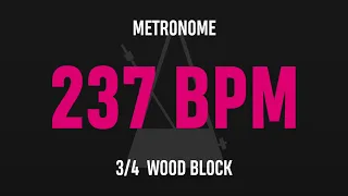 237 BPM 3/4 - Best Metronome (Sound : Wood block)