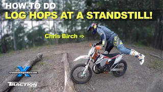 How to hop logs and obstacles from a standstill!︱Cross Training Enduro