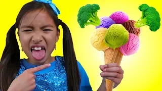 Do You Like Broccoli Ice Cream Song | Wendy Pretend Play Singing Kid Nursery Rhymes