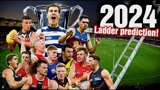 MY AFL 2024 LADDER PREDICTIONS