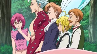 Meliodas y los demás salen a buscar comida, ESPAÑOL latino (Nanatsu no taizai) temporada 4