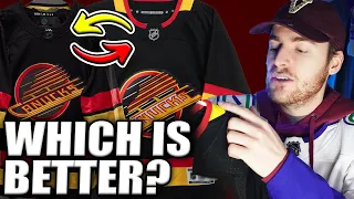 Which Vancouver Canucks Flying Skate Jersey Is Better?!