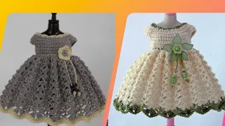 Crochet knittings 💞Stylish Baby Wedding Dress Design 💞