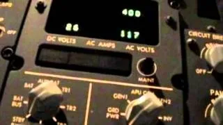 737 NG Standby Power test & elec module bite test