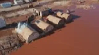 IDP camp in northern Syria hit by flooding