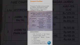 Bus Rates For Amarnath Yatra 2023
