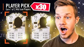 JEG ÅBNEDE 30 MELLEM ICON PLAYER PICKS OG FIK DET HER!