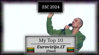 ESC 2024 | Eurovizija.LT Final (Lithuania) - My Top 10