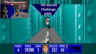 Wolfenstein 3D: No Secrets challenge! E4F6 with commentary