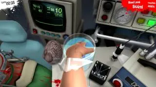 Surgeon Simulator 2013 | Brain Transplant world record 10 seconds