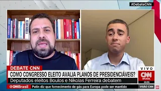 "Se tem alguma coisa que precisa invadir é sua cabecinha oca", diz Boulos a Nikolas Ferreira