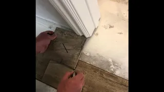 The #1 hack on How to start and end a laminate or wood floor in a hallway with lots of doors