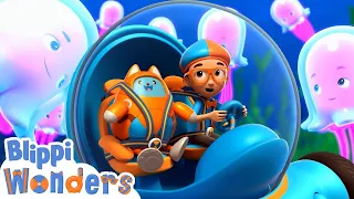 Ocean | Blippi Wonders | Kids Show | Fun Time | Creepy Crawlies