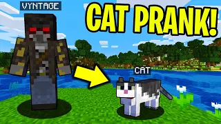 PRANKING AS A CAT IN MINECRAFT! - Minecraft Trolling Video