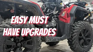 2024 CanAm Outlander 850 Mods - Winch Rope, Phone Mount, LED Light, Trunk Seal & Airbox Seal