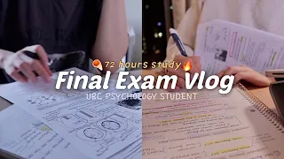Final Exam Study Vlog | exam before 72 hours 🔥 | animal behavioural psychology 🐶🧠
