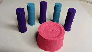 Satisfying Kinetic sand Video😄⏳So Squzee Kinetic Sand⏳ #satisfying #kineticsand #art @Jayart_1.5M